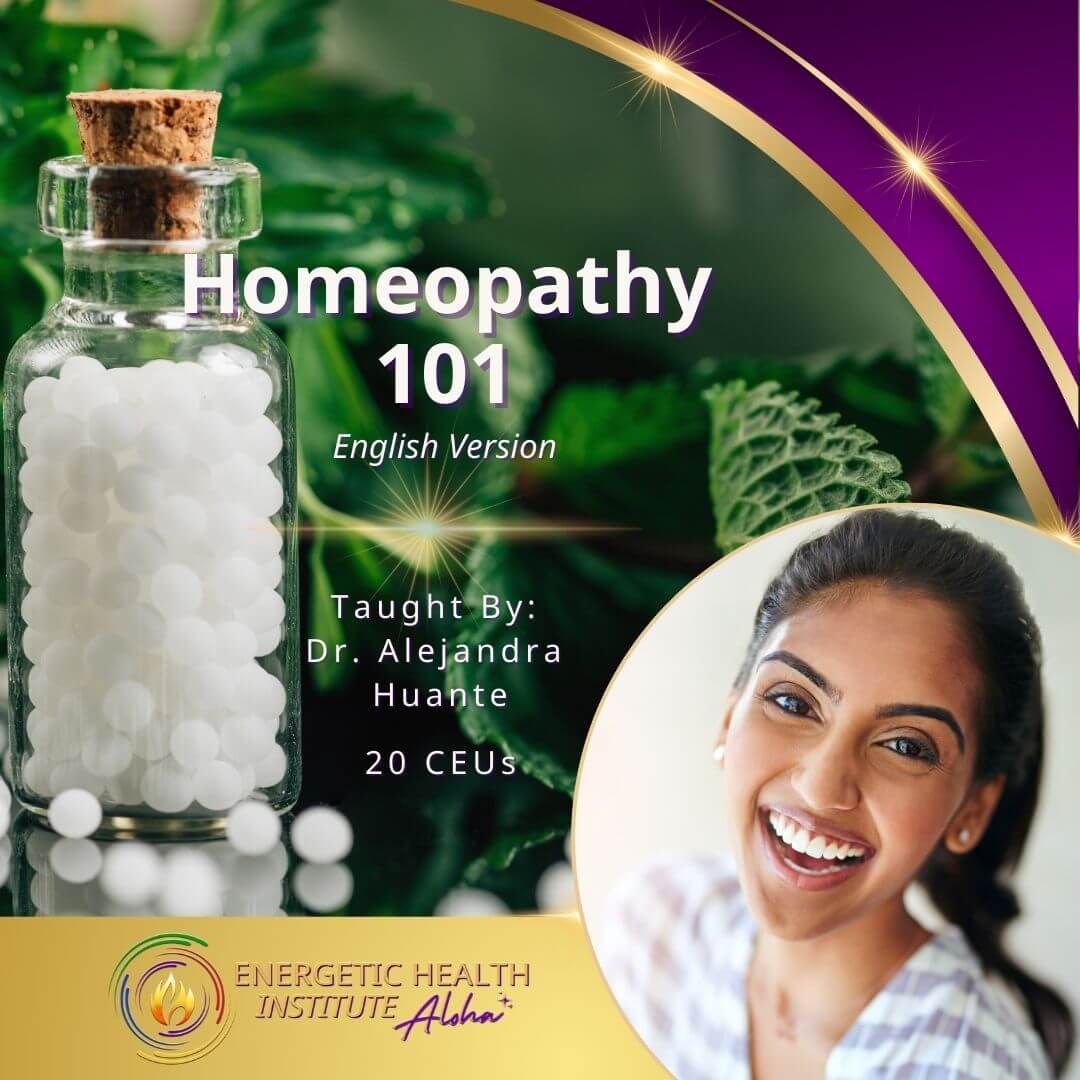 Homeopathic remedies in a glass jar with Happy Woman Smiling