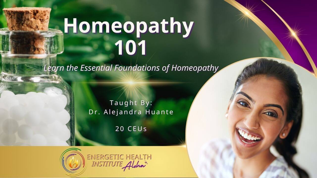 Homeopathic remedies in a glass jar with Happy Woman Smiling