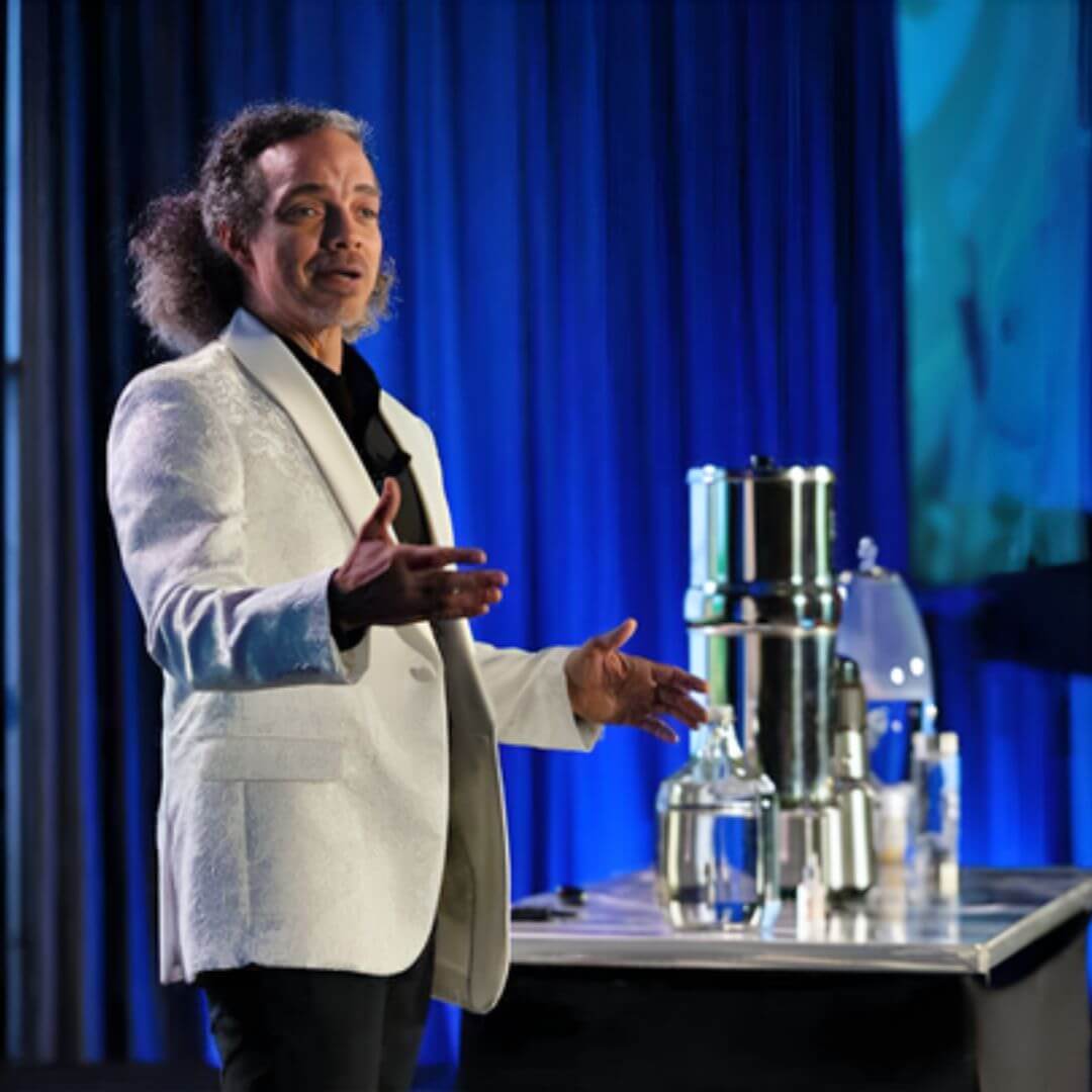 My EHI Aloha Dr. H By Water Experiment At AGES Fall Conference Energetic Health Institute Dr Henry Ealy 1080 x 1080