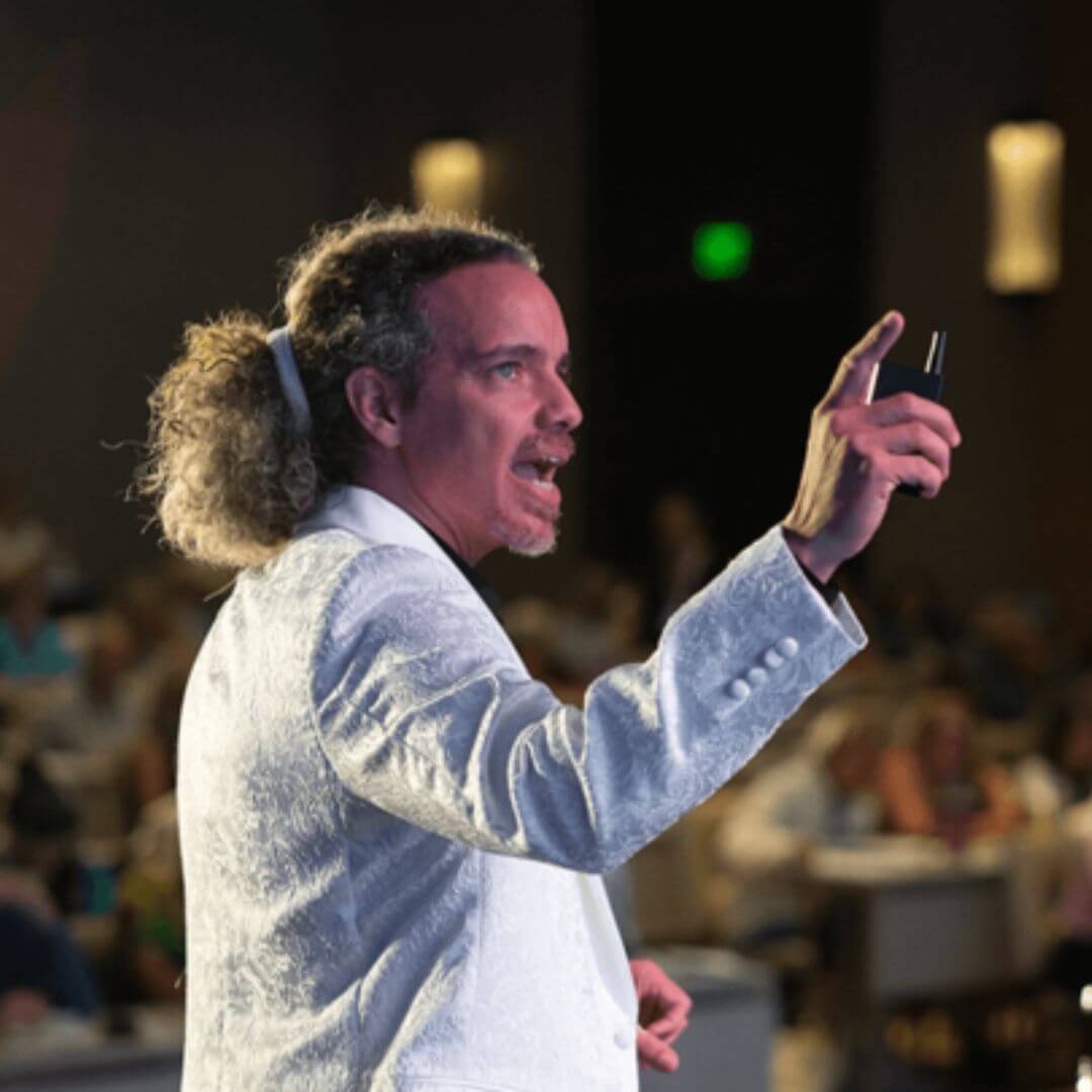 My EHI Aloha Dr. H Standing On Stage At AGES Fall Conference Energetic Health Institute Dr Henry Ealy 1080 x 1080