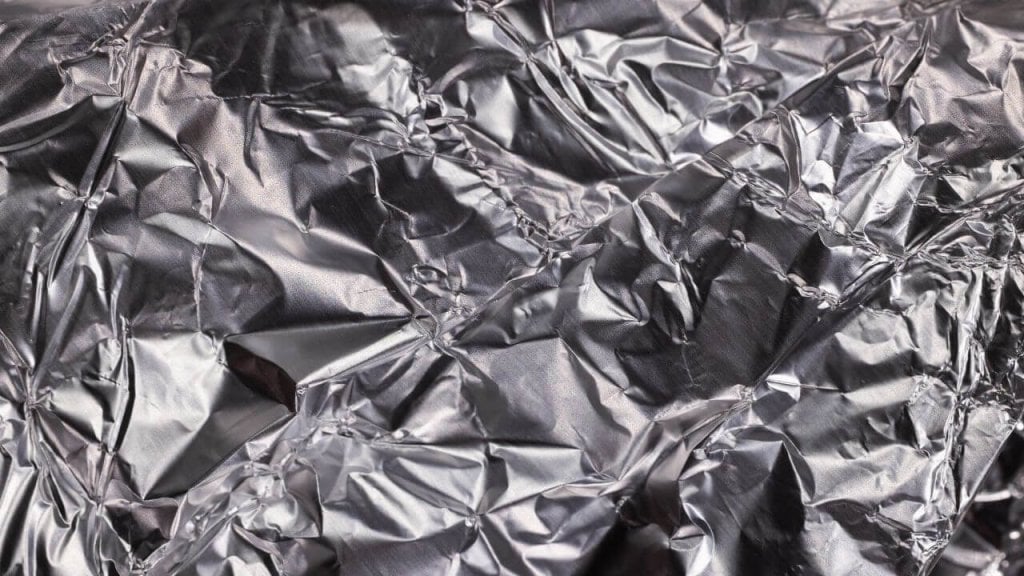 Aluminum Foil Crinkled Up
